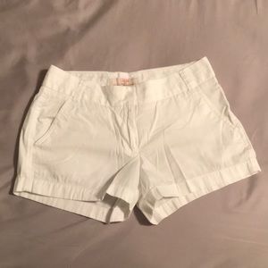 White J. Crew cotton shorts